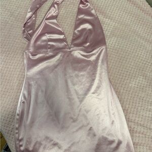 Forever 21 Blush Satin Dress